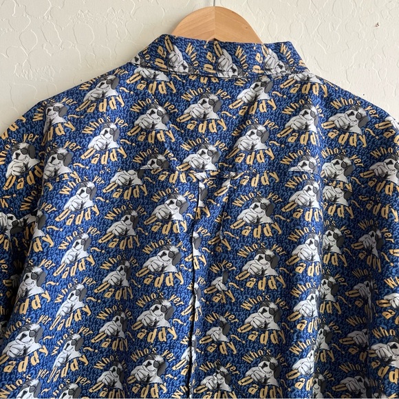 Vintage Big Dogs Who’s Your Daddy Button Down Short Sleeve - Picture 5 of 5